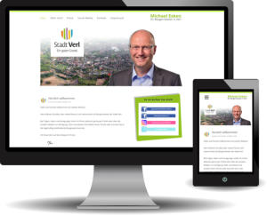 Websiteerstellung für Michael Esken | ehermaliger Bürgermeister der Stadt Verl