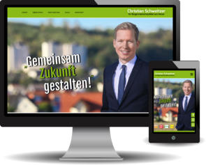 Websiteerstellung für Christian Schweitzer | Bürgermeisterkandidat für die Stadt Hemer